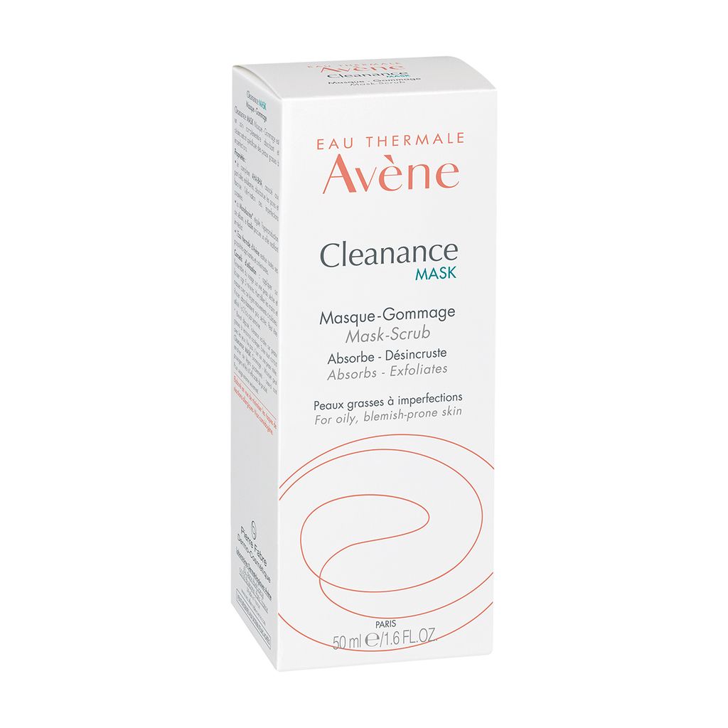 Avene Cleanance Маска-скраб с AHA-BHA кислотами для глубокого очищения, маска для лица, 50 мл, 1 шт.