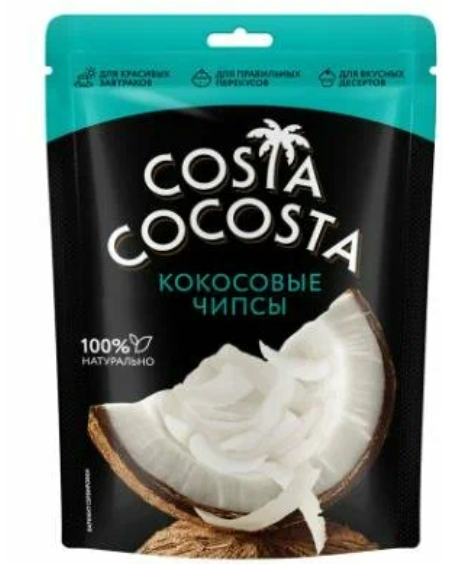 фото упаковки Вкусы мира Costa cocosta чипсы кокосовые