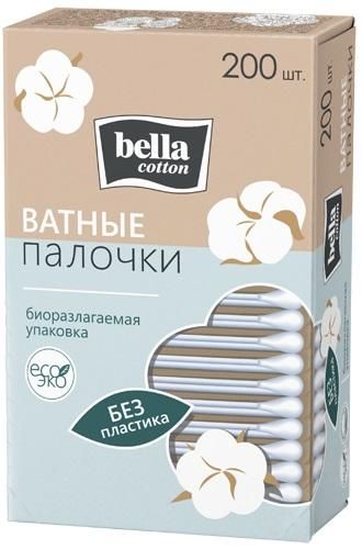 фото упаковки Bella Cotton Ватные палочки на бумажной основе