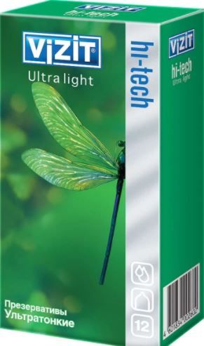 фото упаковки Презервативы Vizit Hi-Tech Ultra light