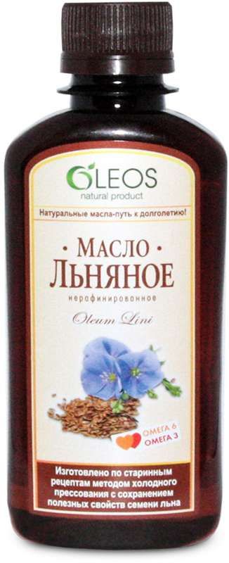 фото упаковки Oleos Льняное масло