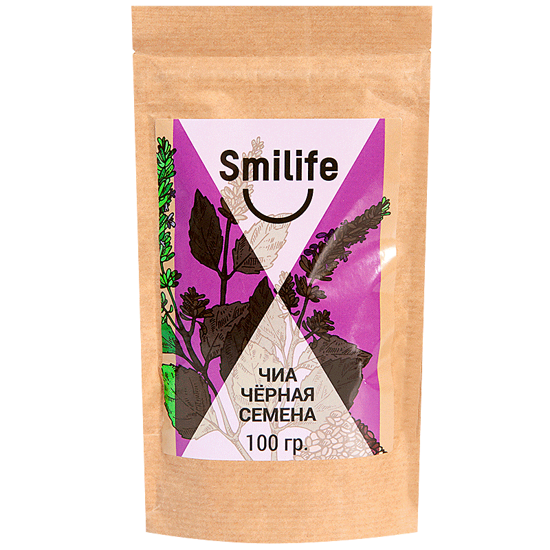 фото упаковки Smilife Чиа черные семена