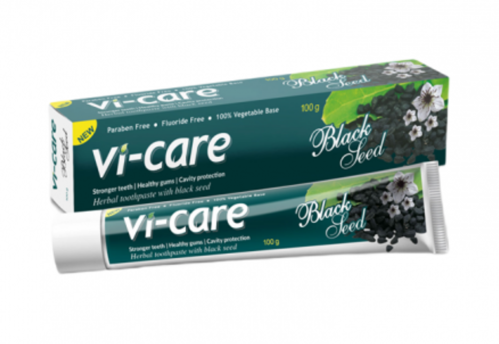 фото упаковки Vi-Care With Black Seed Зубная паста на основе трав