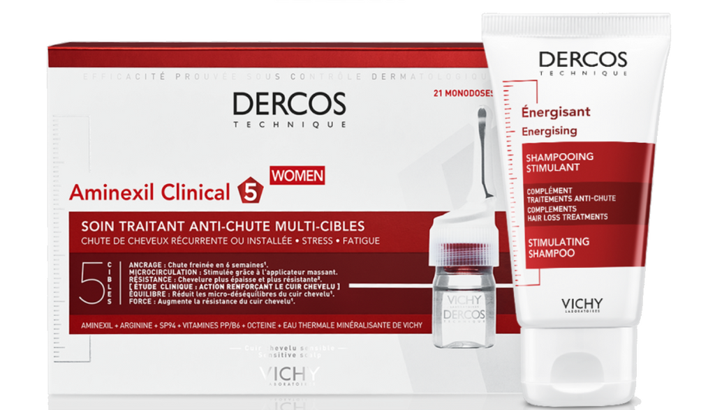 фото упаковки Vichy Dercos Набор против перхоти Aminexil Intensiv 5