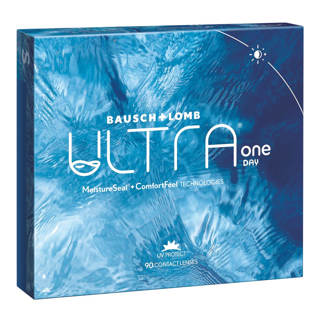 Ultra One Day Мягкие контактные линзы, BC=8.6 d=14.2, D(-2.50), 90 шт.