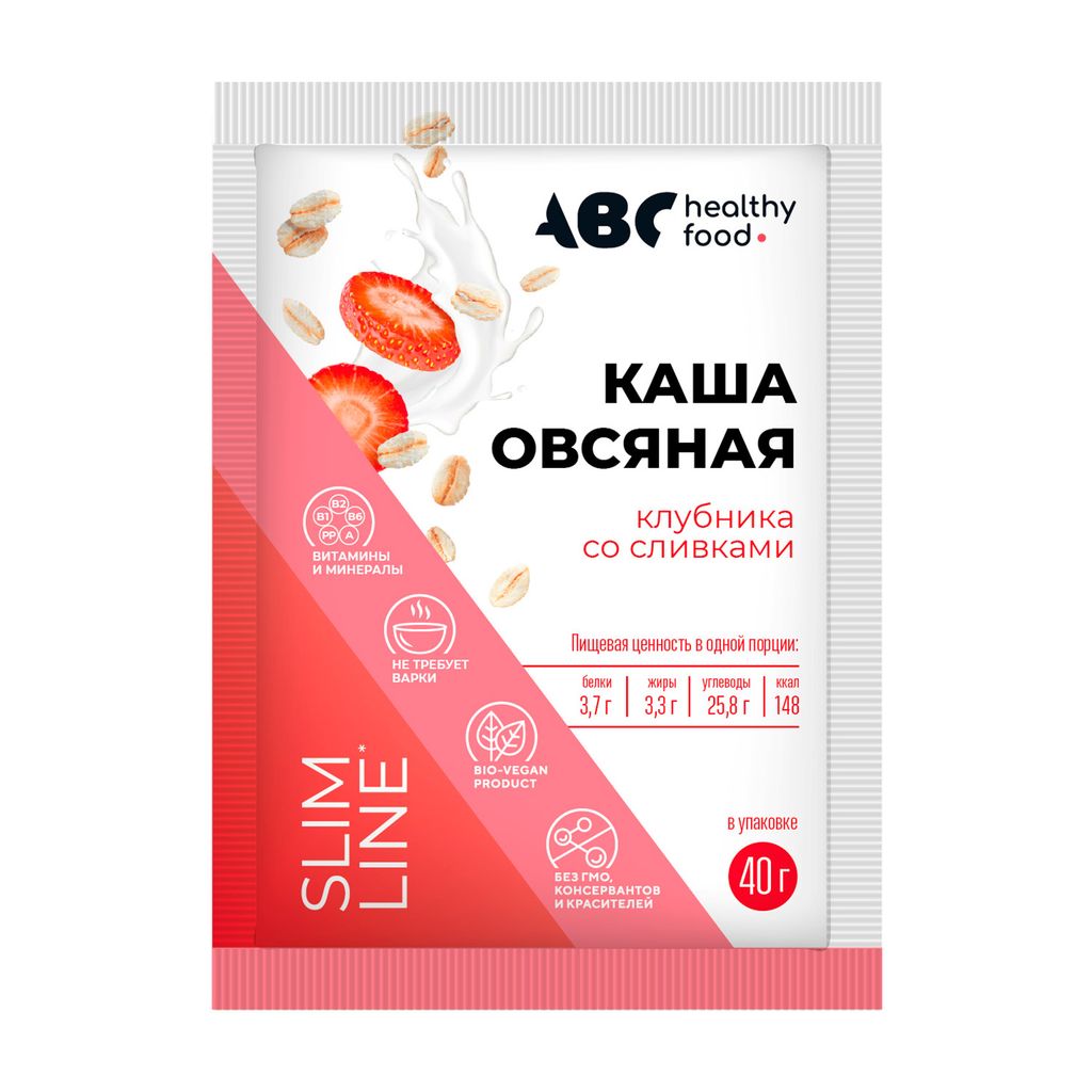 фото упаковки ABC Healthy Food Каша овсяная быстрого приготовления витаминизированная