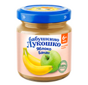 Бабушкино Лукошко Пюре яблоко банан, для детей с 6 месяцев, пюре, 100,0 г, 1 шт.