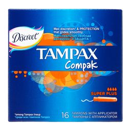 Tampax Compak super plus тампоны с аппликатором