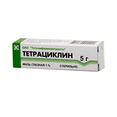 Тетрациклин (глазная мазь), 1%, мазь глазная, 5 г, 1 шт. цена