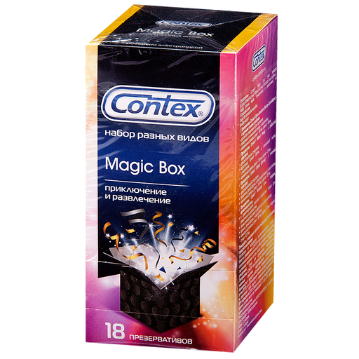 Презервативы Contex Magic Box Приключение и развлечение, в ассортименте, 18 шт.