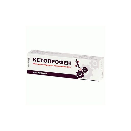 Кетопрофен, 2.5%, гель для наружного применения, 100 г, 1 шт.