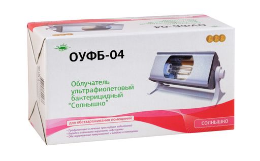 Облучатель ультрафиолетовый Солнышко ОУФБ-04, 1 шт. цена