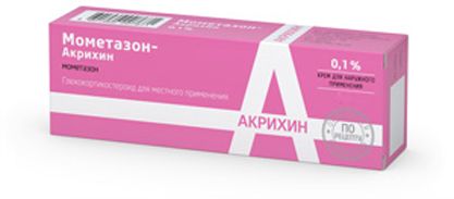 Мометазон-Акрихин, 0.1%, крем для наружного применения, 15 г, 1 шт. цена