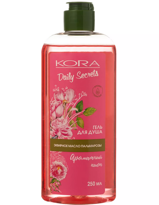 Kora Daily Secrets Гель для душа, гель, пион, 250 мл, 1 шт.