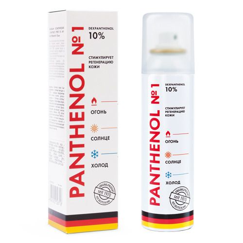 Пантенол спрей N1, 10%, спрей для местного и наружного применения, 150 мл, 1 шт. цена