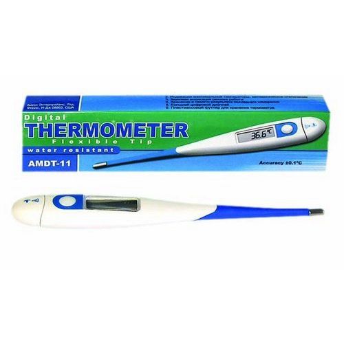Термометр медицинский цифровой AMDT-11, гибкий наконечник, влагоустойчивый корпус, 1 шт. цена