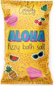Aloha Соль шипучая для ванн с экстрактом тропических фруктов, соль для ванн, 100 г, 1 шт.