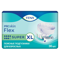 Подгузники для взрослых Tena Flex Super, XL, 105-153 см, 30 шт.