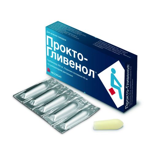 Прокто-Гливенол, суппозитории ректальные, 10 шт. цена