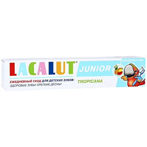 Lacalut Junior Зубная паста с 8 лет тропикана, паста зубная, 75 мл, 1 шт.