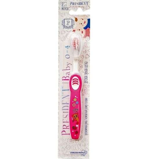 PresiDent Baby зубная щетка от 0 до 4 лет, в ассортименте, 1 шт. цена