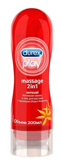 Гель-смазка Durex Play Massage 2in1 Sensual, гель, с иланг-илангом, 200 мл, 1 шт. цена